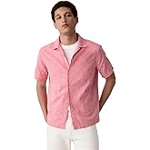 Gap Mens Standard Fit Short Sleeve Linen Resort Collar Shirt
