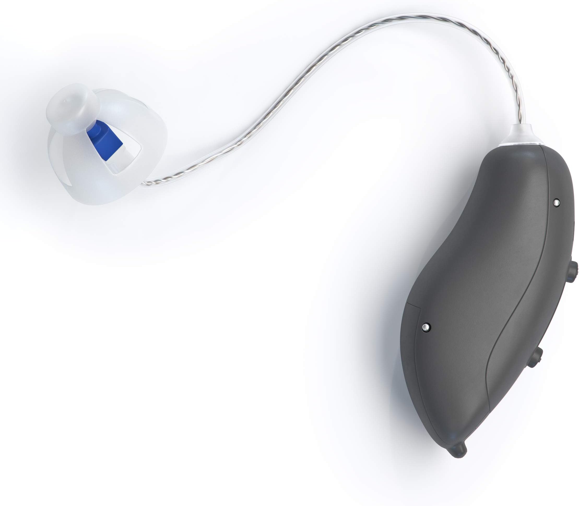 Digital Hearing Amplifier (Right Ear) w/ Adaptive Feedback Cancellation and Noise Reduction. Mini RIC Compact Design, Discrete, Comfortable Wear. Sound Processing Aid w/ Ultra Clarity