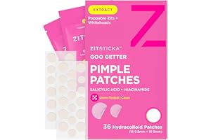 ZitSticka Pimple Patches for Face and Body, Hydrocolloid Patches to Cover Zits, Acne Patches or Zit Spot Stickers, Body Patch (GOO GETTER 36 Pack)
