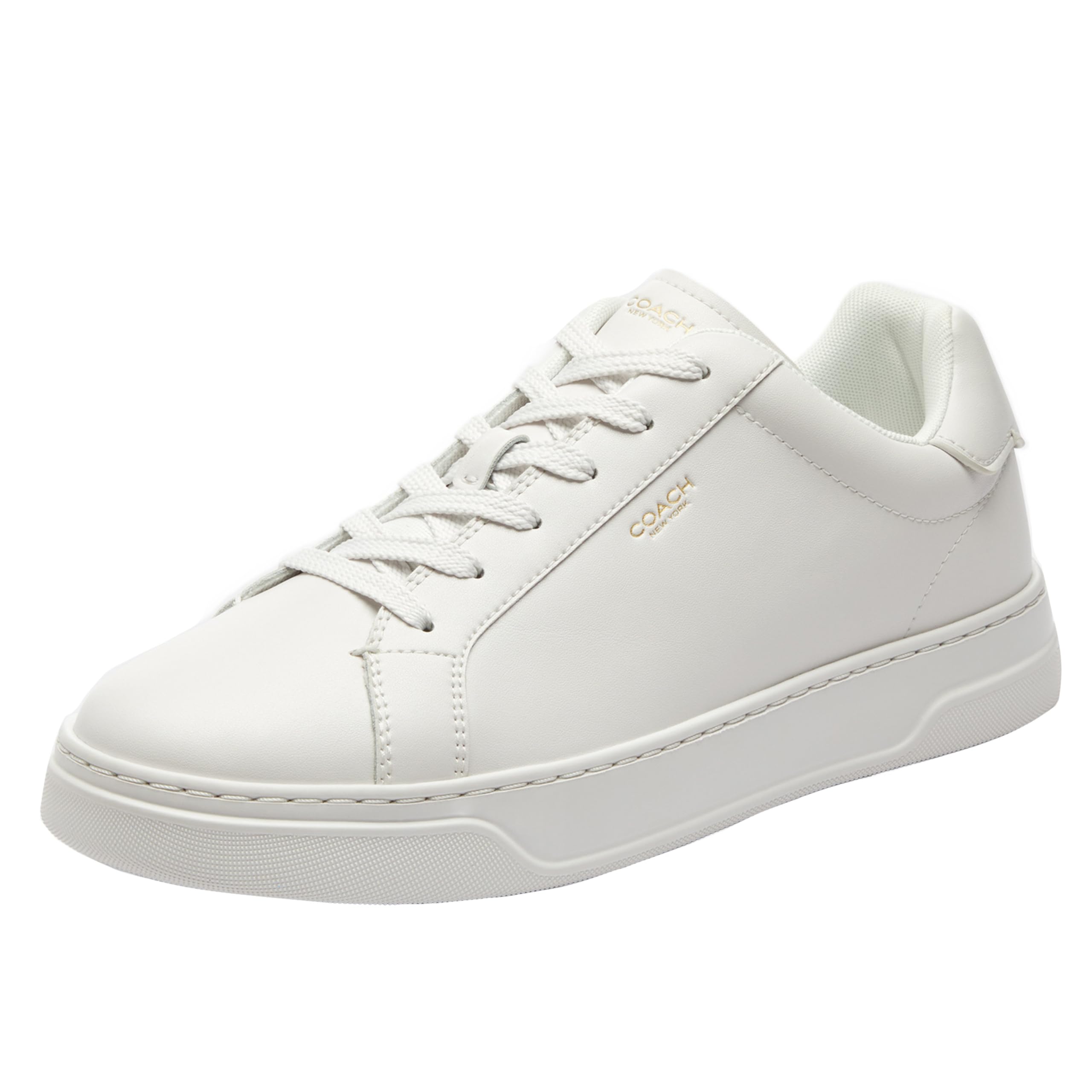 COACH Men's High Line Sneaker, Optic White, 13
