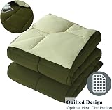 HIG 3 Piece Olive Green Reversible Duvet Set King 240x220 OEKO-TEX 10.5 Tog view 6