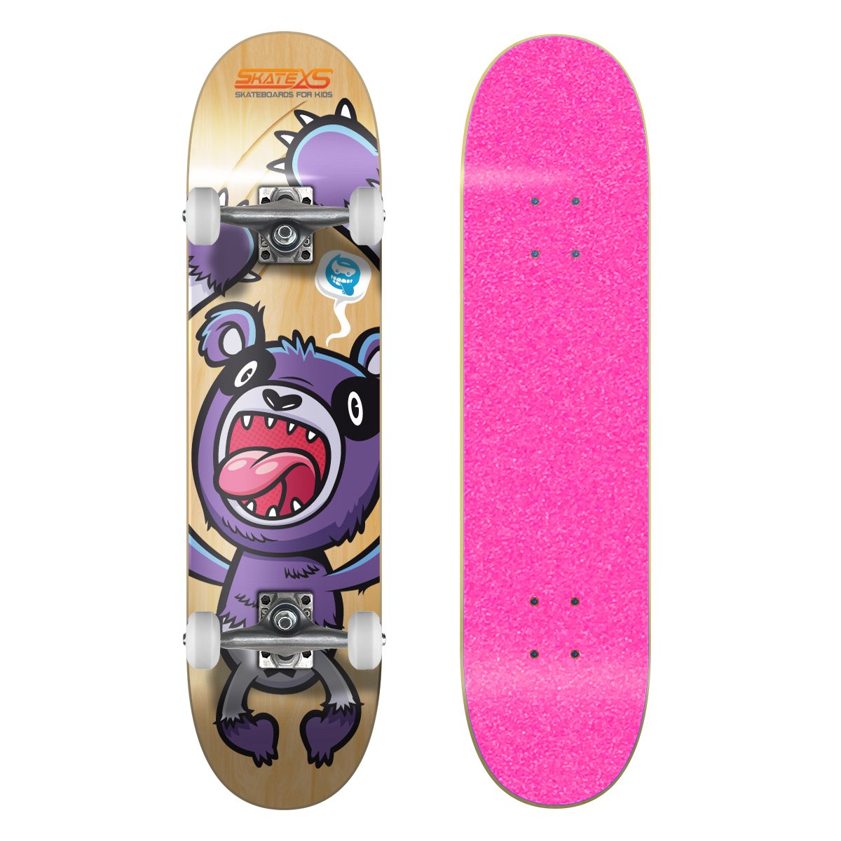 SkateXS Beginner Panda Street Kids Skateboard