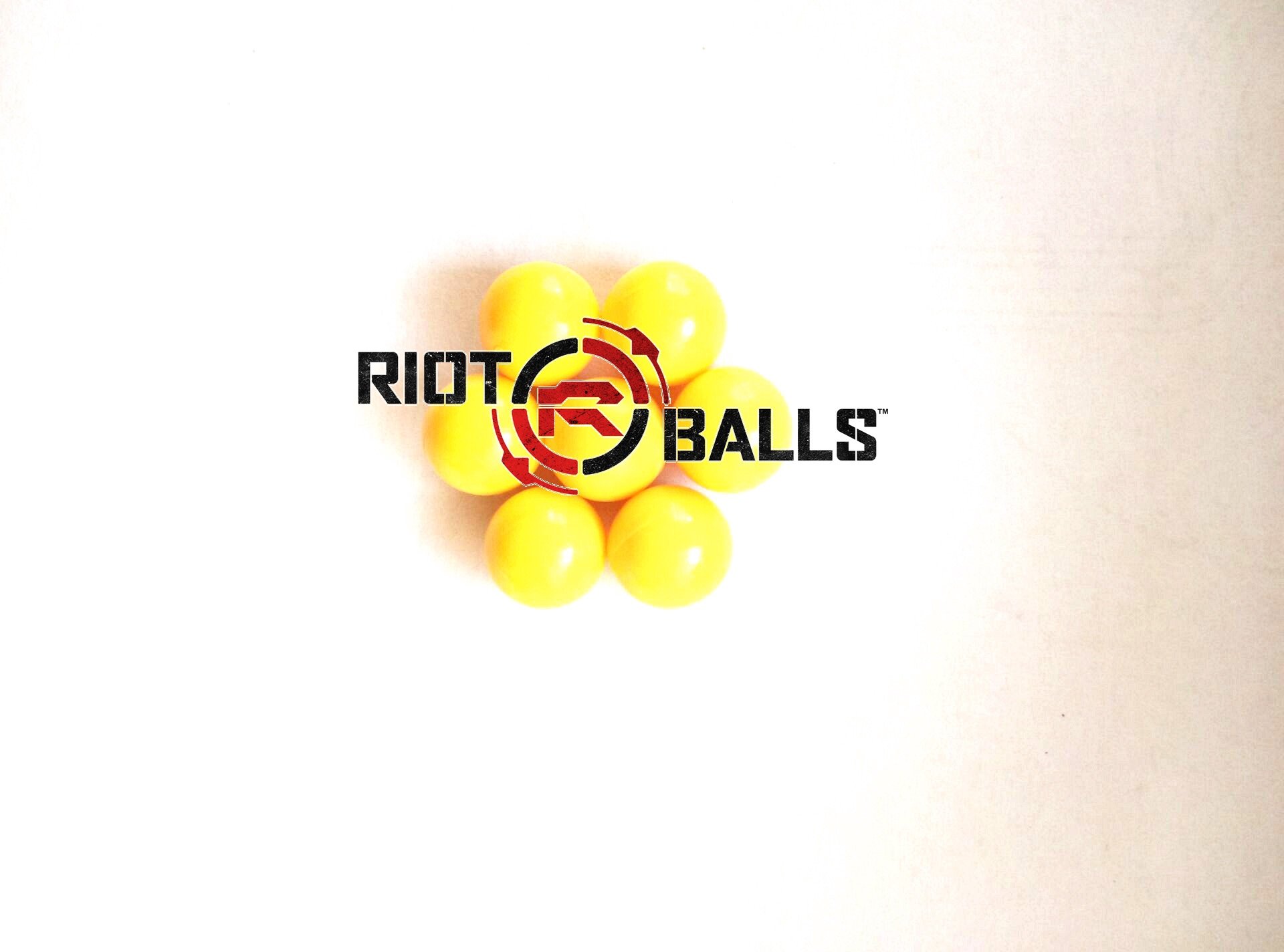 500 Count X 0.43 Cal. Yellow PVC/Nylon Riot Balls Self Defense Less Lethal Practice Paintball