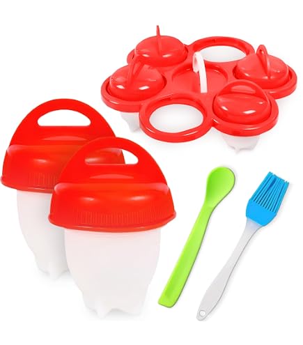 Spell Beautifull Egglettes Hard Boiled Egg Cooker - 6-Pack Silicone Pods (As Seen On TV)