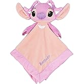 Kids Preferred Disney Baby Lilo and Stitch 12 Inch Angel Plush Newborn Toddler Baby Blanket Lovey, Snuggle Toy Stuffed Animal Baby Blankets for Girls