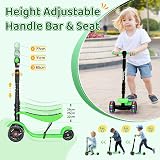 YOLEO 3-in-1 Children’s Scooter with Removable Seat LED Wheels view 3
