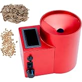 QUGURLID Electric Sunflower Seed Sheller, Automatic Seed Peeling Machine w/Adjustable Voltage, Shell Kernel Separator for Commercial Use (Red)