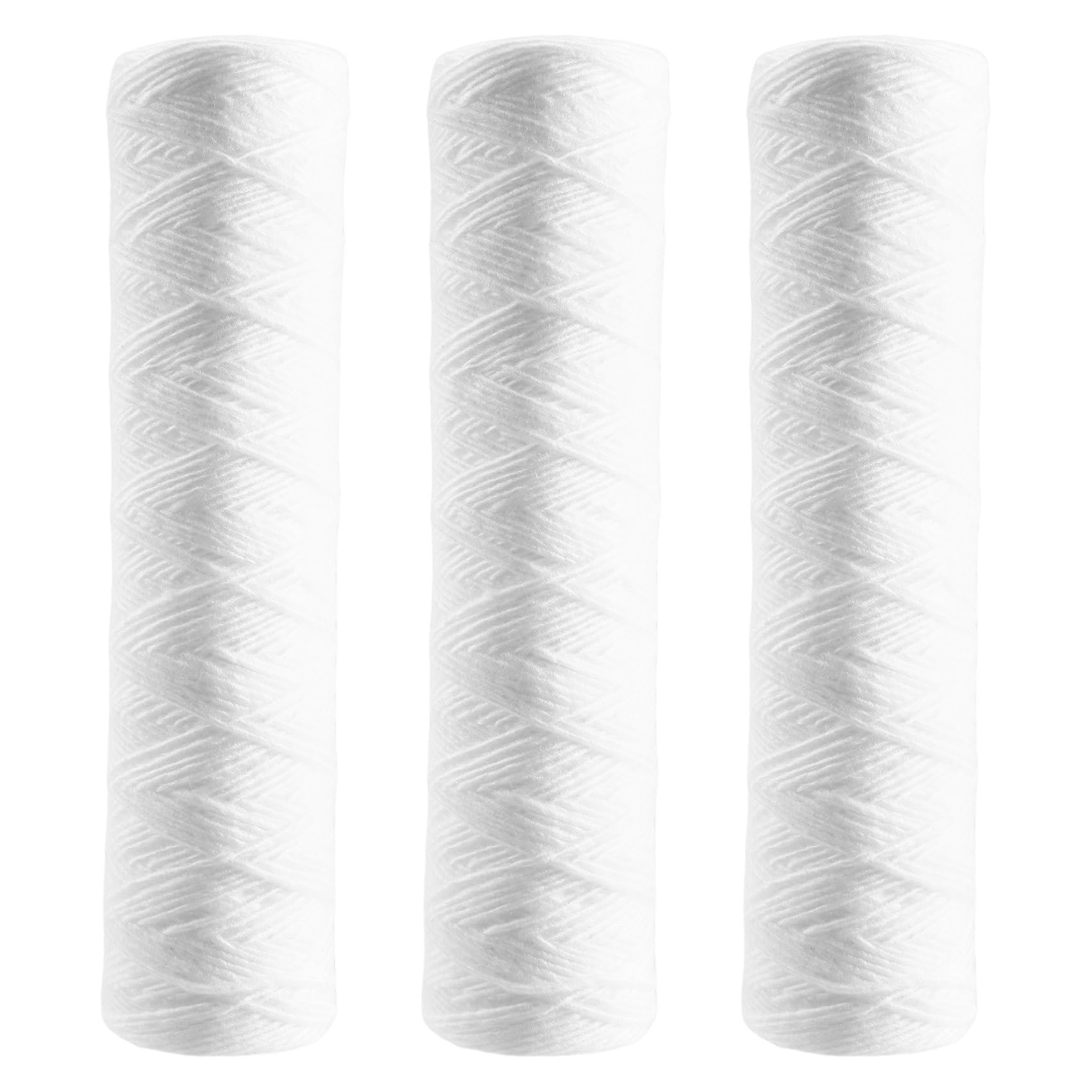 Tyuooker 3Pcs Water Purifier 10 Inch String Wound Filter 5 Micrometre PP Cotton Filter Sedmient Filter