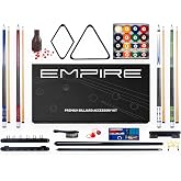 Empire USA - Pool Table Accessories Set 61 Piece | Includes everything needed to play &mdash; cues, balls, chalk, brush, and more in one ready-to-use kit.