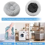 UUEMB Calming Donut Dog Cat Bed 50cm Small Pets Plush Cushion Washable view 6