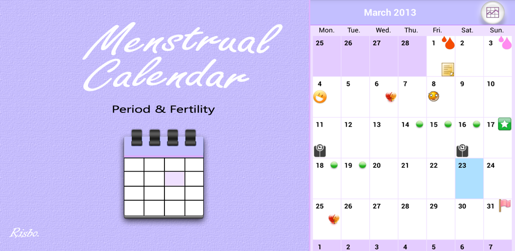 Menstrual Calendar - PRO - //medicalbooks.filipinodoctors.org