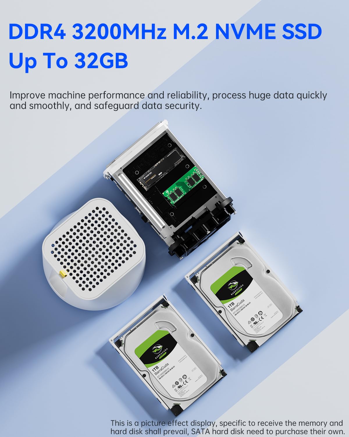 Mua AOOSTAR R1 Intel N100 Mini PC 4C/4T,Support 44T(2 * 22T) 2-Bay
