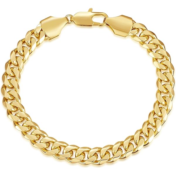 Amazon.com: DECADENCE 14K Yellow Gold 8mm Rosetta 7.5