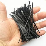 Yaluzibi 4 Inch Cable Ties Black 100 Pack 2.5mm x 100mm 18 lbs UV Resistant view 1