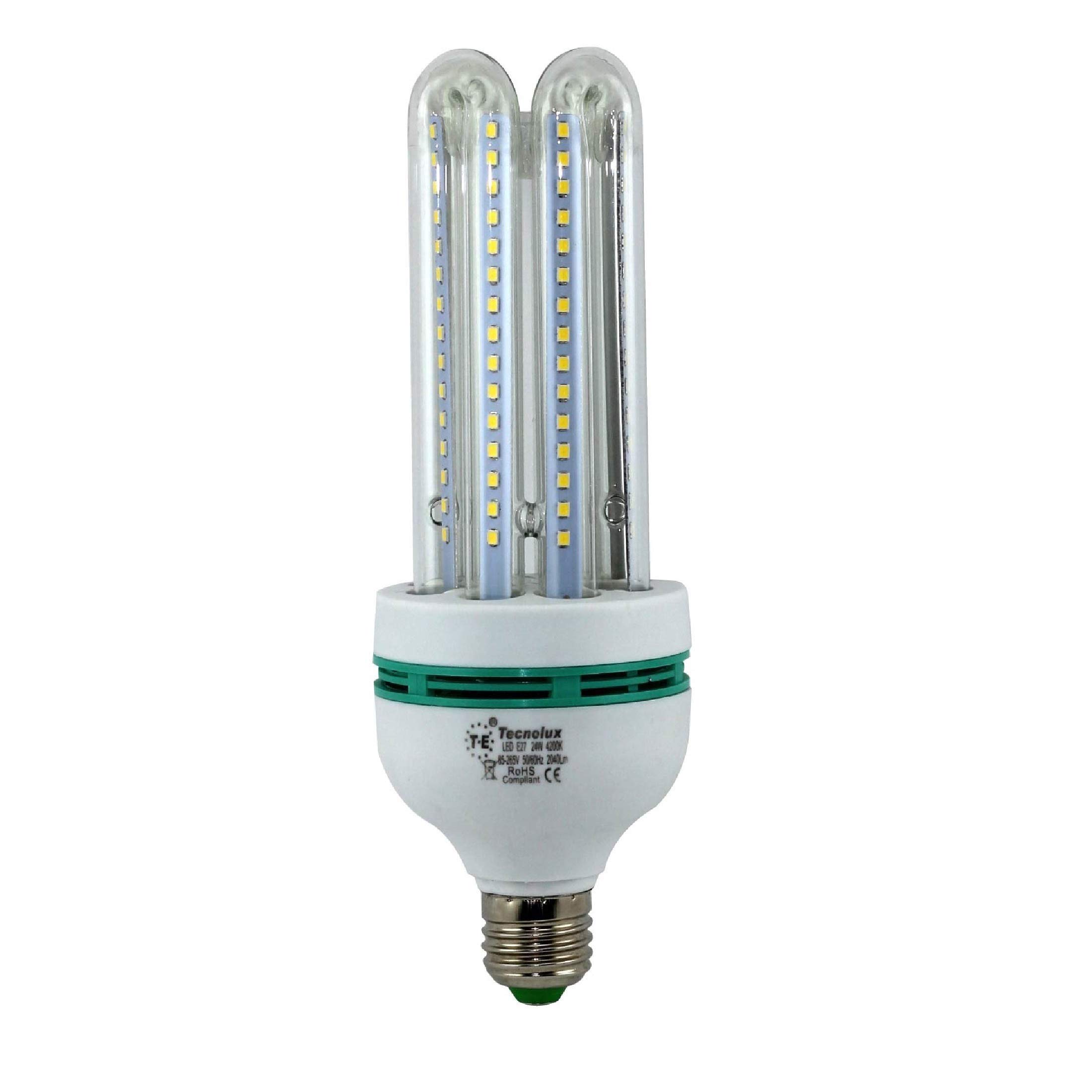 TECNOLUXEURO LED Light Bulb 4U Tube E27 24W 4000K