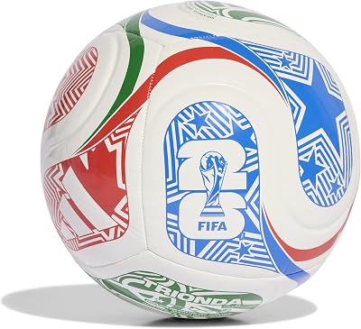 World Cup 26 Trionda Club Ball - Balón Unisex para Adultos, Color Blanco, 38 EU