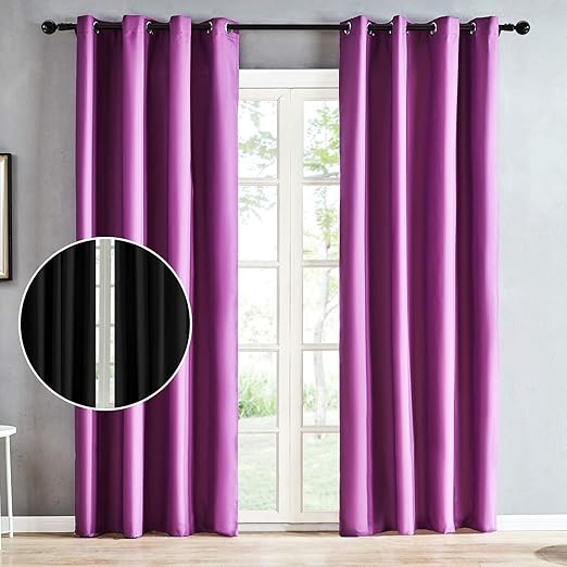 Amazon Com Top Finel 100 Blackout Curtains For Bedroom 84 Inches
