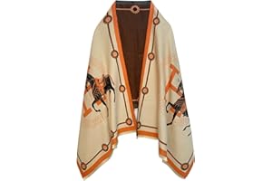 EXTREE Scarfs for Women Pashmina Silky Shawl Wrap for Evening Dressing Blanket Open Front Poncho Cape…