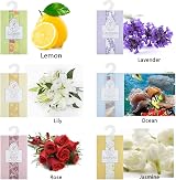 Leikedun Fragrance Sachet Bags 6 Pack Lavender Jasmine Lemon Ocean Lily Wardrobe view 3