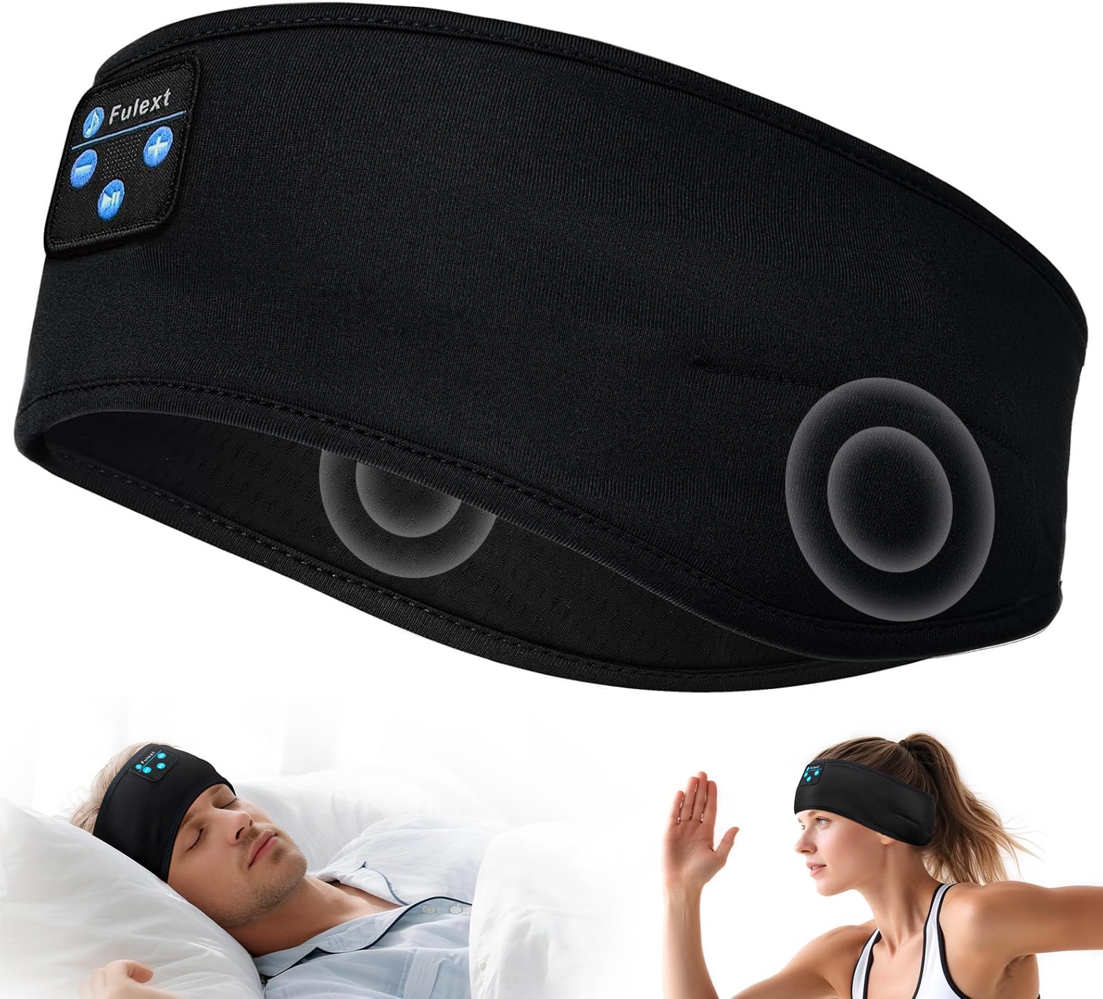 Photo 1 of Fulext Sleep Headphones Wireless Bluetooth,Headband Headphones for Side Sleepers,Noise Cancelling Sleep Seadphones,Ideal for Housework,Travel,Yoga,Workout,Running,Sports,Gift