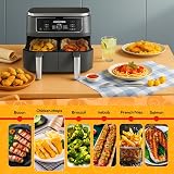 YQL Disposable Air Fryer Liners 300pcs for Ninja Twin Zone 7.6L–9.5L view 6