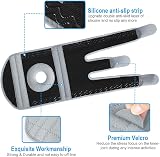 AVIDDA Knee Support Open Patella 3 Straps Adjustable Size Grey view 5