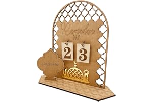 Ra-madan Countdown Calendar, Ra-madan Advent-Calendars Wooden Countdown Calendars, Diy Eids Mubaraks Ornament, Wooden R-amada