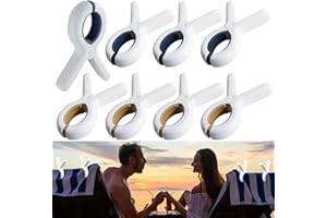 CUNGLIN Beach Towel Clips for Beach Chairs Cruise 8 Pack, Heavy Duty Large Sun Lounger Towel Holder Clip Clothes Pegs Pin Quilt Drying Windproof Laundry Clothes Blanket Hanging Pool Chair Outdoor Inside