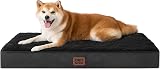 EHEYCIGA Orthopedic Dog Bed Large 89x58x9 cm with Removable Cover Black