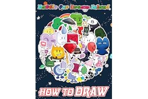 How To Draw The Bat-tle For Dream Island: Deluxe Edition Learn to Draw and Coloring book for Kids, Boys, Girls, Ages 8-12 9-1