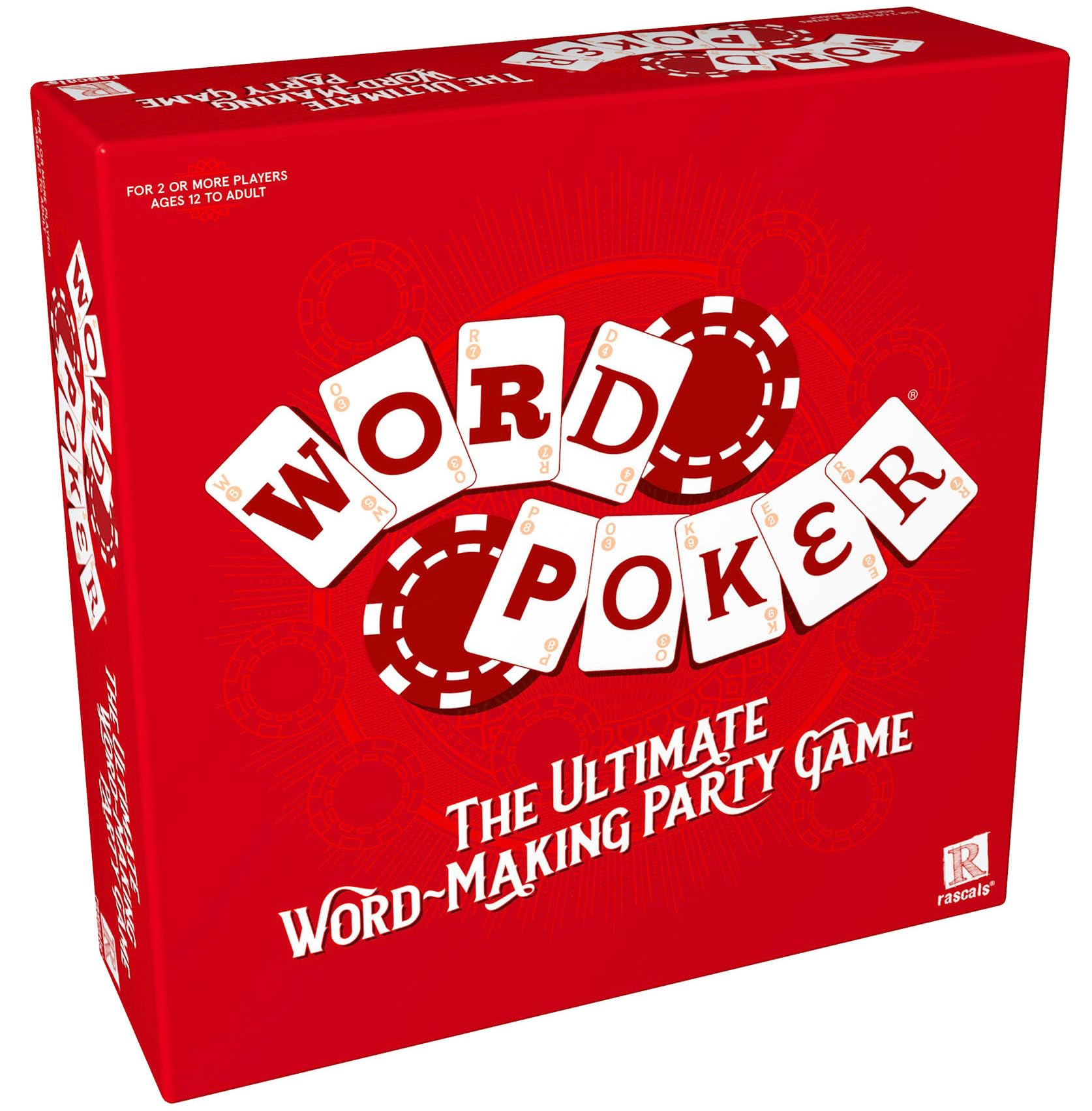 Rascals | Word Poker | Party Card Game | Ages 12+ | 2+ Players | 30+ Minutes Playing Time