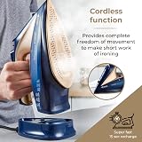 Tower T22008BLG CeraGlide Cordless Steam Iron Ceramic Soleplate Blue Rose Gold view 4