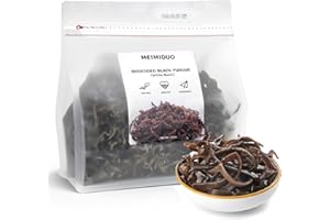 MEIMIDUO 7.0oz(198g) Natural Shredded Dried Woodear Mushrooms | Dried Black Fungus Mushrooms | No Additives, Fiber & Iron-Rich | Perfect for Soups, Stir-Fries, Hot Pot, Asian Dishes