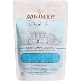 306 Deep Dead Sea Bath Salts Foaming Minerals - Blue Dead Sea Coarse Mineral for Soaking with Lavender Essential Oils, Alternative to Magnesium Flakes and Epsom Salt, Relaxing Bath Products
