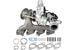 AUTOBABA 667-203 Turbo Turbocharger Kit with Gasket Compatible with 2011-2015 Chevrolet Cruze 2016 Cruze Limited 2012-2020 Chevy Sonic 2013-2021 Trax 2013-2021 Buick Encore L4 1.4L Replace# 55565353
