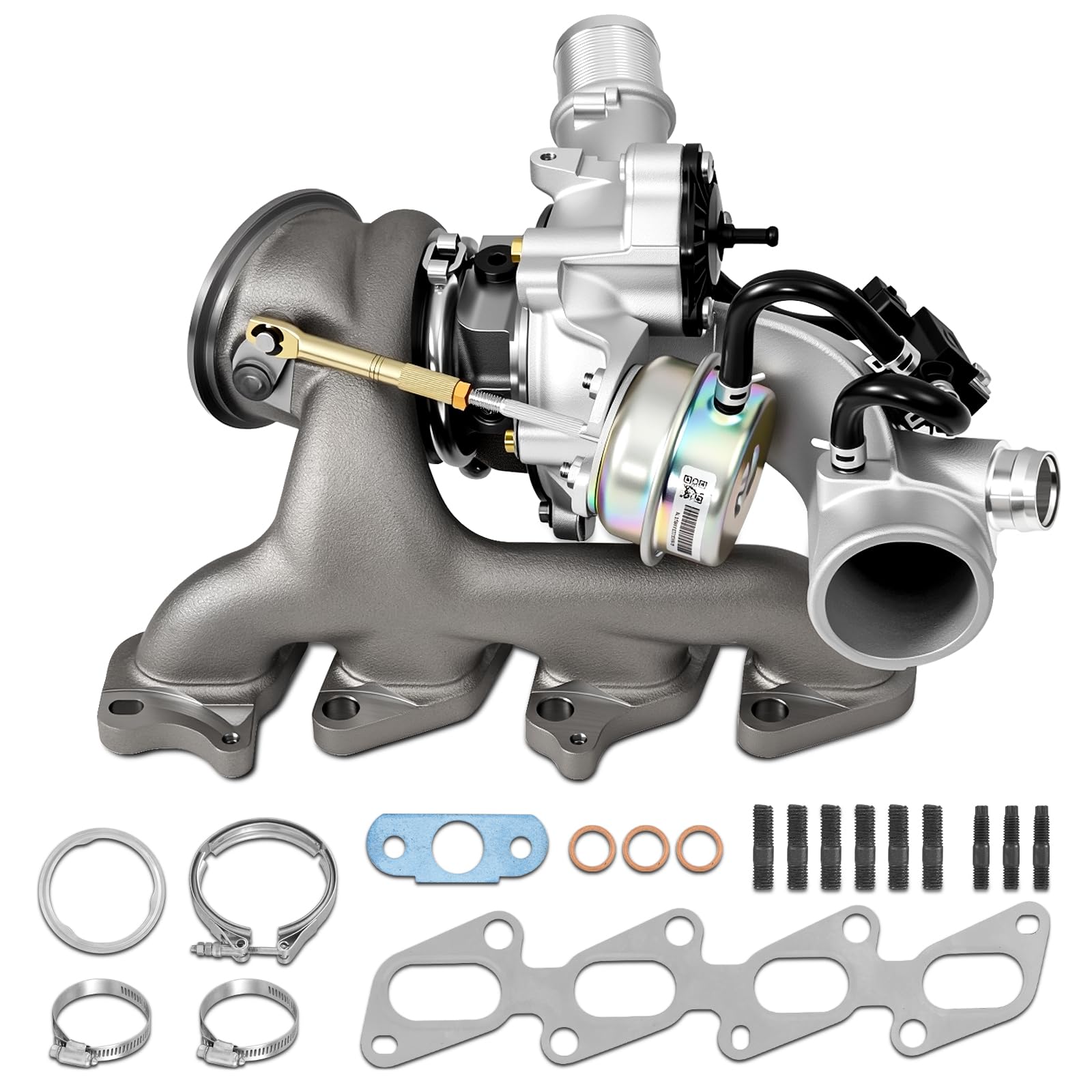 Photo 1 of AUTOBABA 667-203 Turbo Turbocharger Kit with Gasket Compatible with 2011-2015 Chevrolet Cruze 2016 Cruze Limited 2012-2020 Chevy Sonic 2013-2021 Trax 2013-2021 Buick Encore L4 1.4L Replace# 55565353