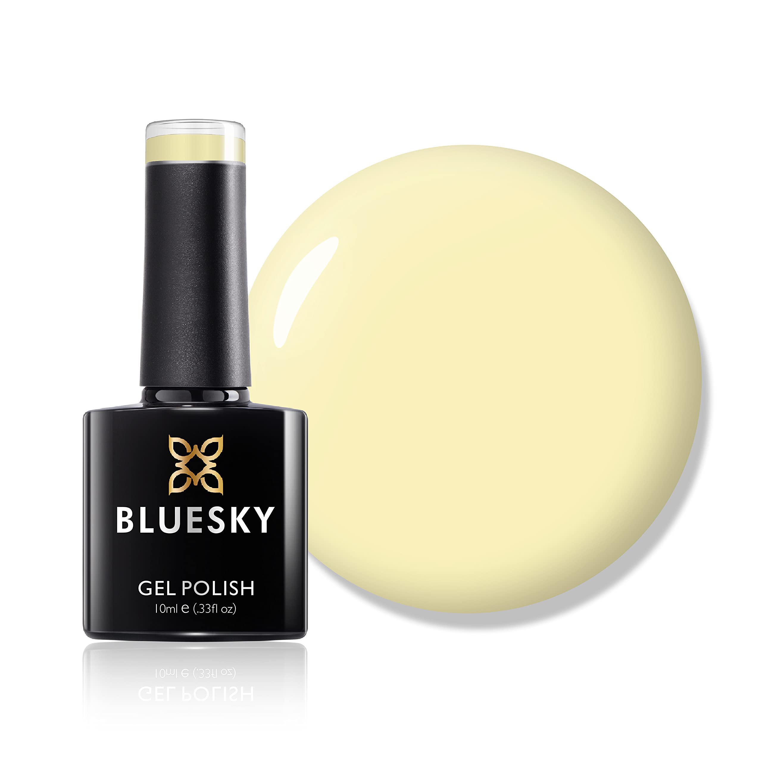 Bluesky Gel Nail Polish, Lemon Yellow CS12, Long Lasting, Chip Resistant, 10 ml (Requires Drying Under UV LED Lamp)