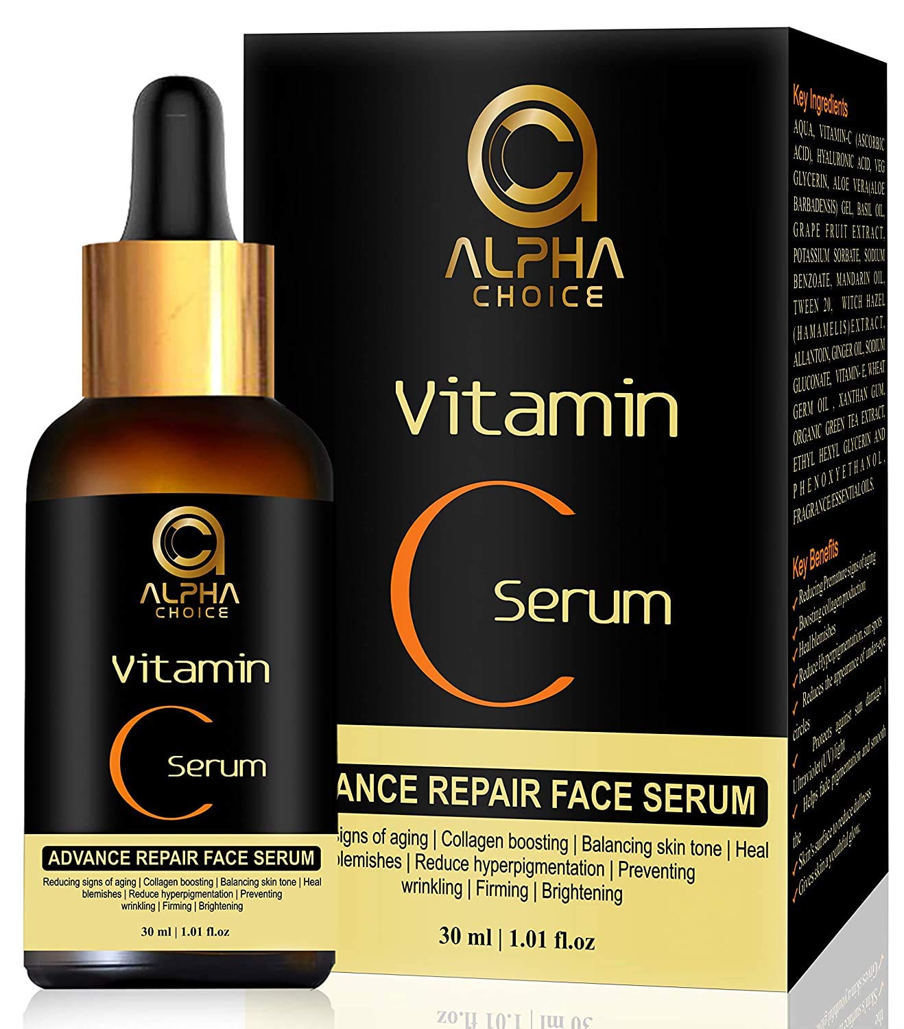 ALPHA CHOICE Vitamin C Serum for face, Anti aging, Reduce