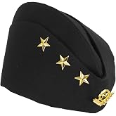 Holibanna Ship-Shaped Military Hat Navy Cap for Women Russian Style Beret 11.22X5.39In Sailor Dance Performance Accessory