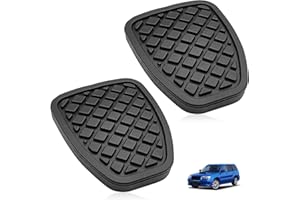 Dunviku Brake Clutch Pedal Rubber Cover Pad Non Slip 2 Pack Set Auto Accessories Fits Subaru Forester Impreza Legacy Outback 