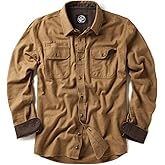 CQR Men's 100% All Cotton Button Down Flannel Shirts, Long Sleeve Brushed Warm Soft Casual Outdoor Plaid Shirt