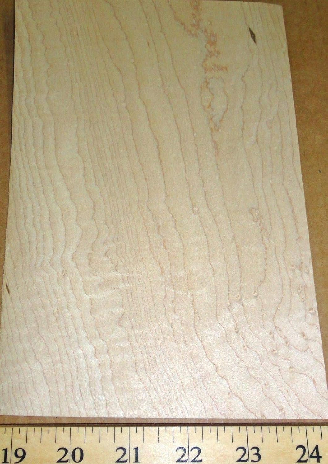 Birdseye Maple Wood Veneer 5 X 8 With Paper Backing Light Eye
