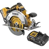 DEWALT 20V MAX XR Brushless Cordless 7-1/4 in. Circular Saw Kit with Battery and Charger (DCS590WW1)