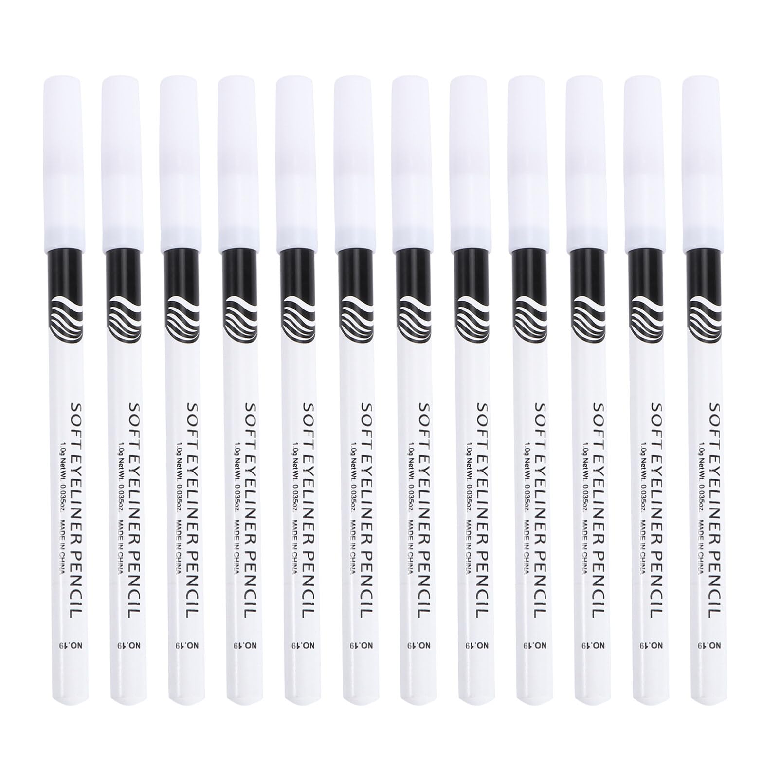 Minkissy Eyeliner Pencil, 12pcs Long Lasting Eye Makeup Pencil White Highlighter Eyeshadow Pen