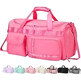 MAXTOP Gym Bag for Women Men Travel Duffle Bag Large Capacity Carry On Weekender Overnight Bag With Shoe Compartment Gym Tote Dry Wet Separation Duffel Bag for Travel