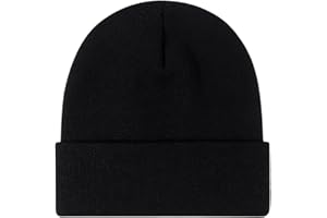 2THESTARS Beanie for Men Women Warm Winter Hat Windproof Thick Knitted Cuffed Unisex Skull Cap