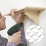 Yibaijia 100 Plasterboard Wall Plugs and Screws Set White view 5