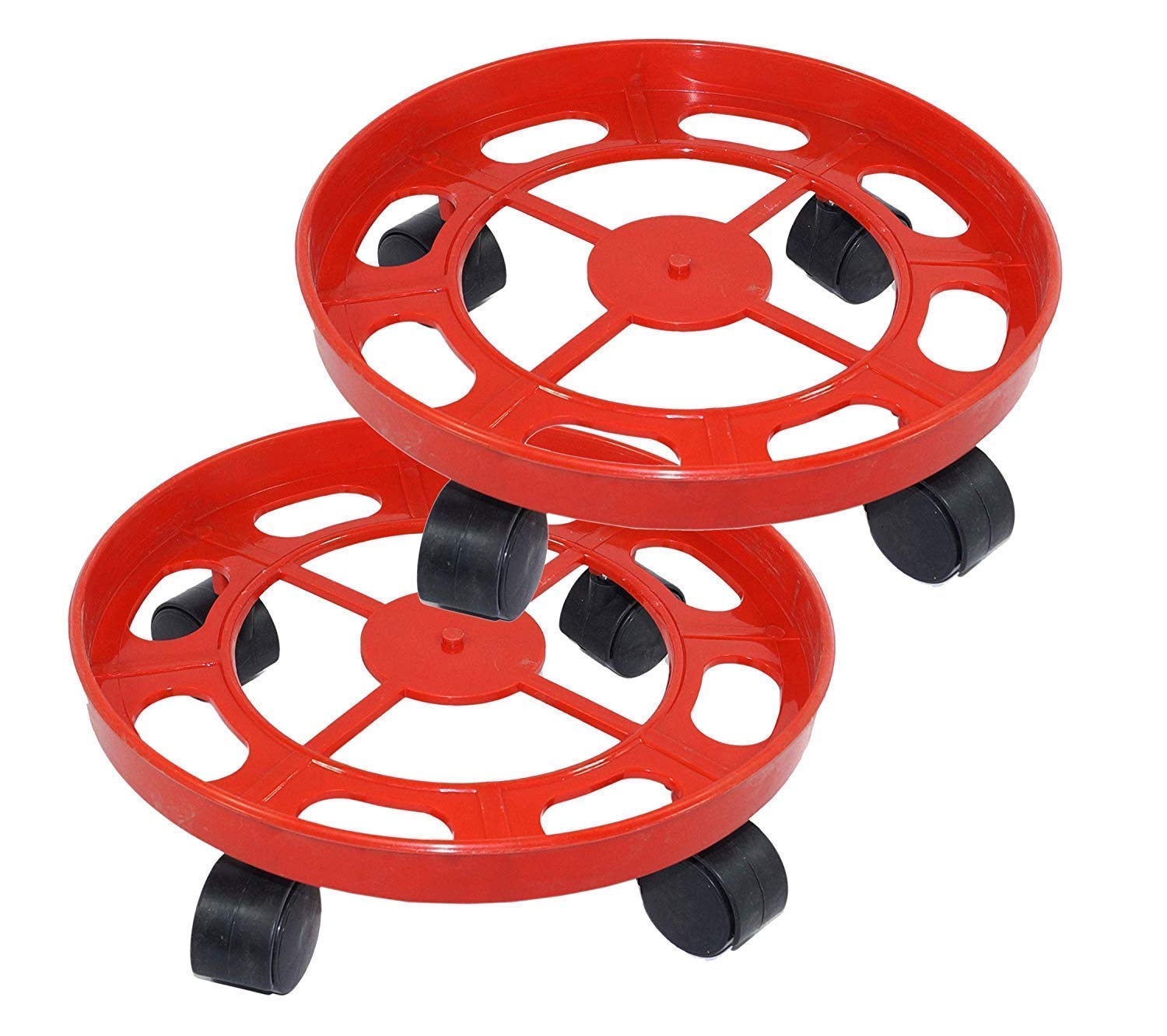 Shrijit 2 Pcs LPG Cylinder Trolley with Wheels Gas Bottle Trolley LPG