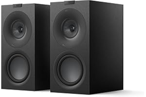 KEF Q Concerto Meta Three-Way Bookshelf Speaker (Black, Pair)