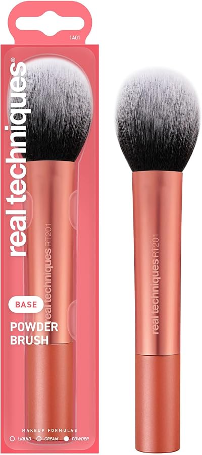 Real Techniques Ultra Plush Powder Brush Large Soft Vegan Cruelty Free